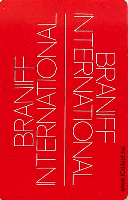 Single Swap Playing Cards Braniff international (PS13-10B)