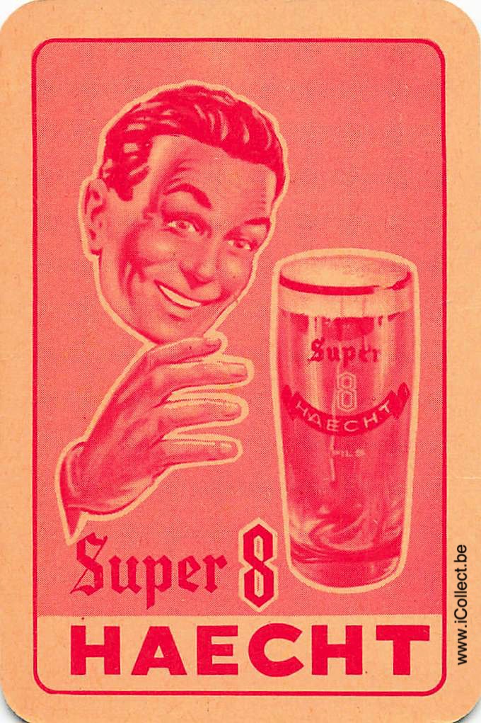 Single Swap Playing Cards Beer Haecht Super 8 (PS03-01F)