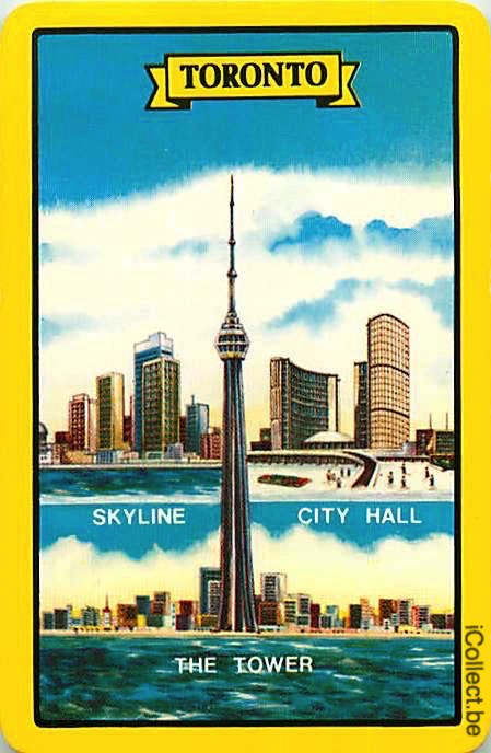 Single Playing Cards Country Canada Toronto (PS17-01H) - Click Image to Close