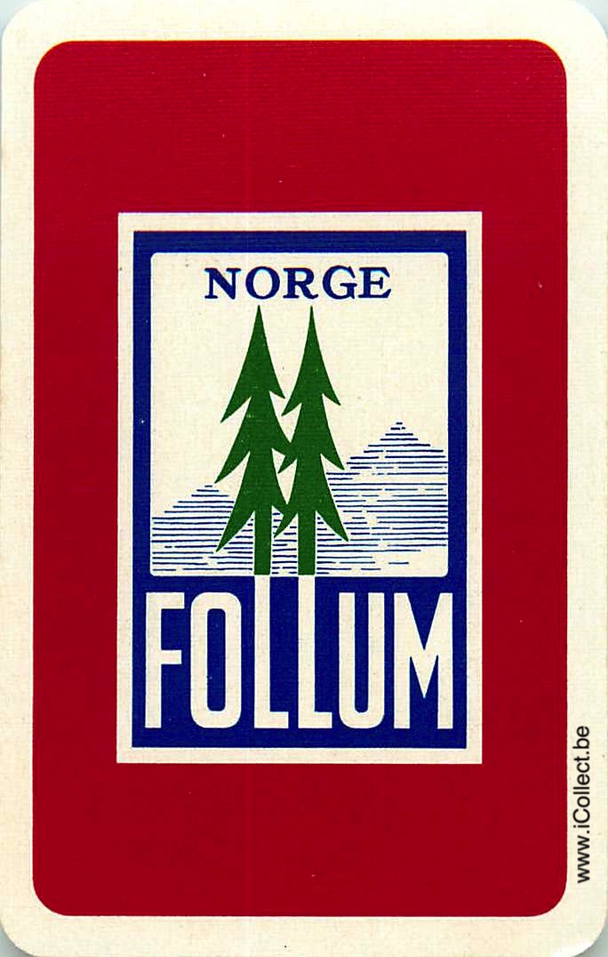 Single Swap Playing Cards Country Norway Follum (PS15-11D)