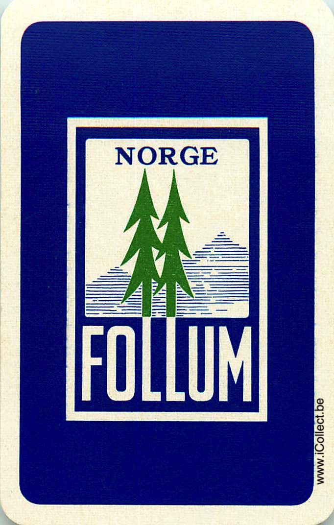 Single Swap Playing Cards Country Norway Follum (PS15-12C)