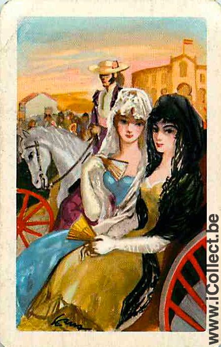 Single Swap Playing Cards Horse Carriage (PS05-57H)