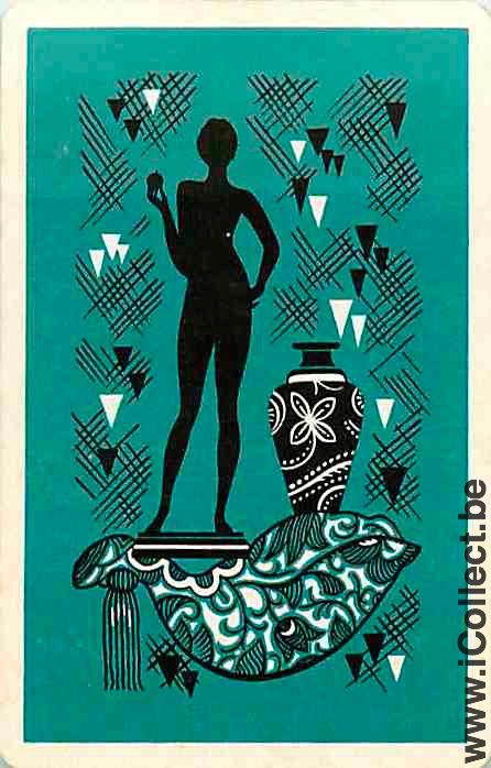 Single Swap Playing Cards People Woman (PS07-20F)