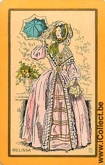 Single Swap Playing Cards People Woman (PS15-27F)