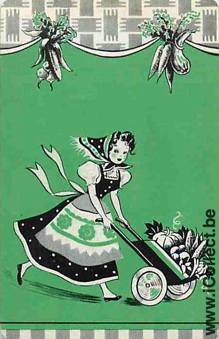 Single Swap Playing Cards People Woman (PS15-28I)