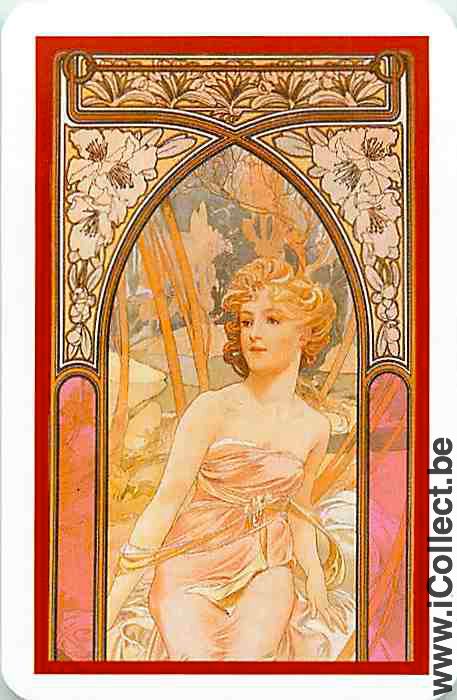 Single Swap Playing Cards People Woman (PS07-26D)