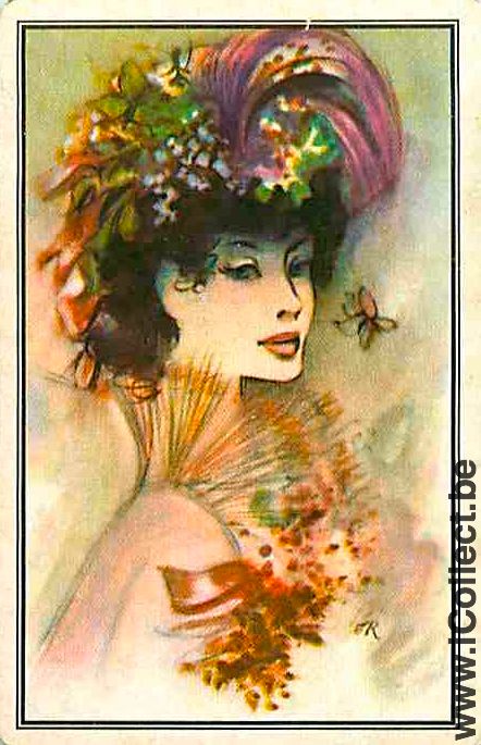 Single Swap Playing Cards People Woman (PS09-38A)